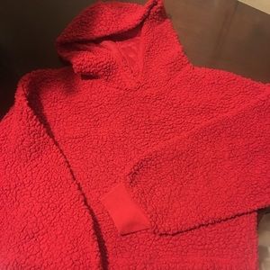 Crop top Sherpa hoodie